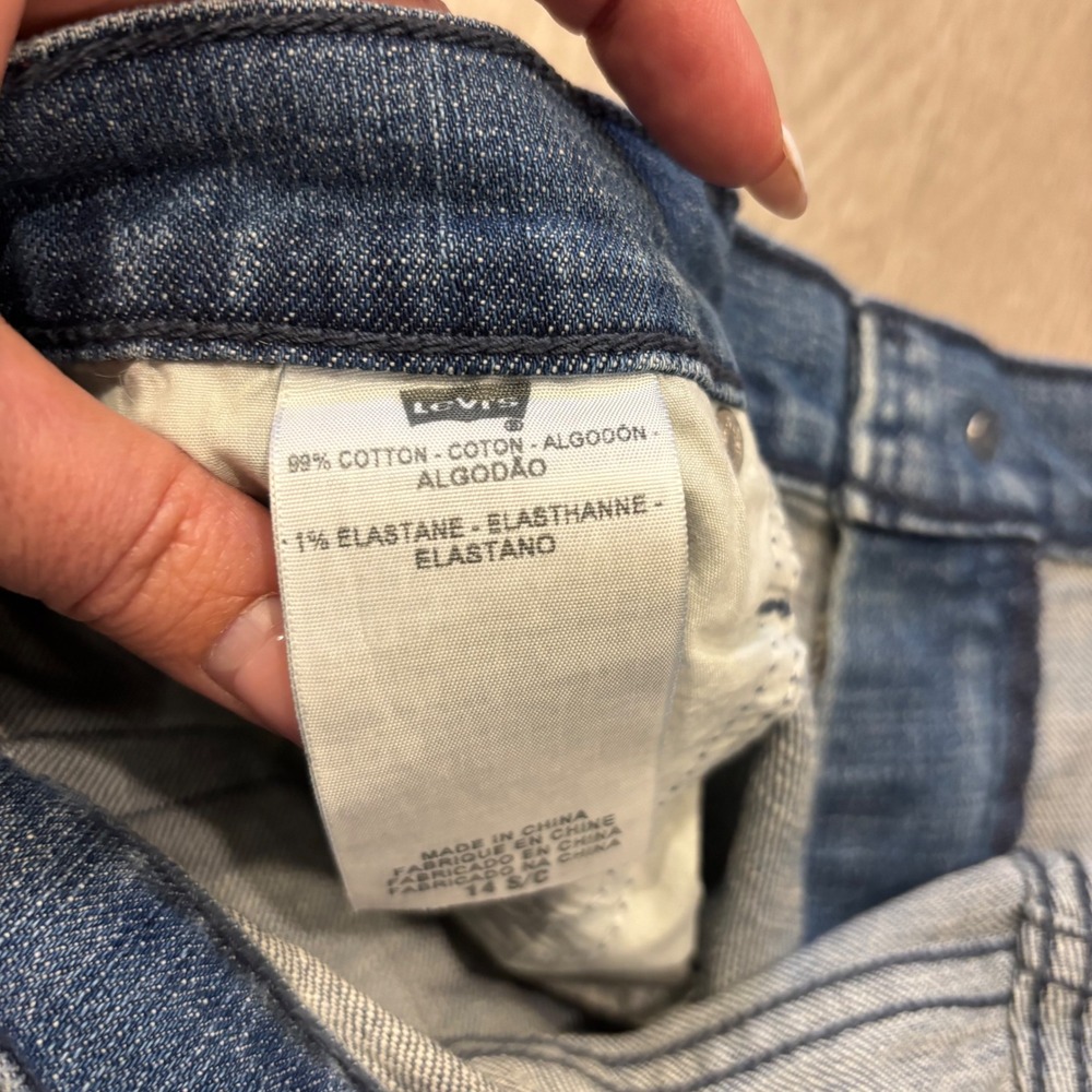 Levi Strauss & Co. 505 Straight Leg Jeans Womens 14 S/C Blue Denim Stretch - Picture 6 of 6